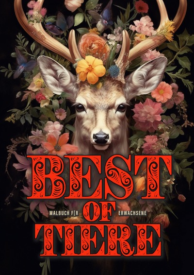 'Cover von Best of Tiere Malbuch für Erwachsene'-Cover