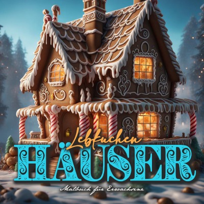 'Cover von Lebkuchenhäuser Malbuch für Erwachsene'-Cover