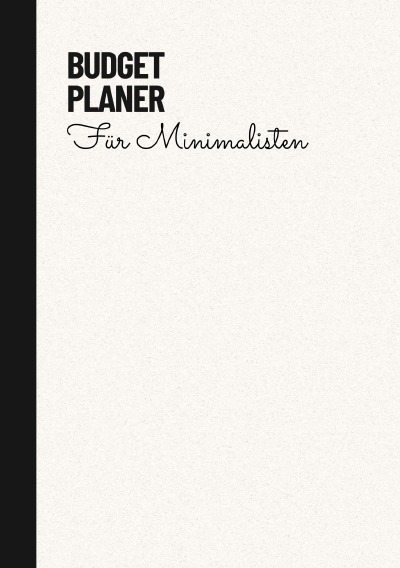 'Cover von Budget Planer Weiß Minimalistisch'-Cover
