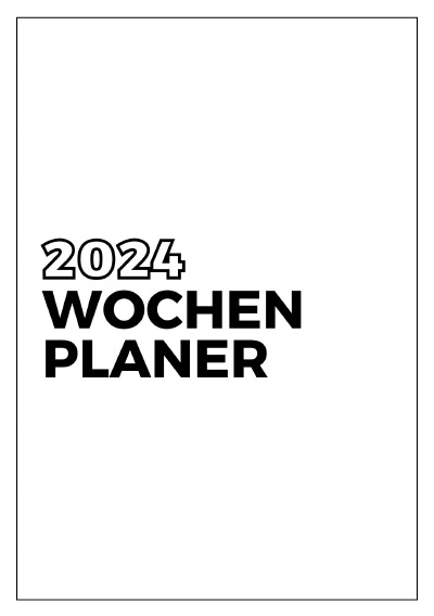 'Cover von Wochenplaner – Kalender – 2024 – DIN A5'-Cover