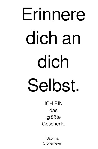 'Cover von Erinnere dich an dich Selbst.'-Cover