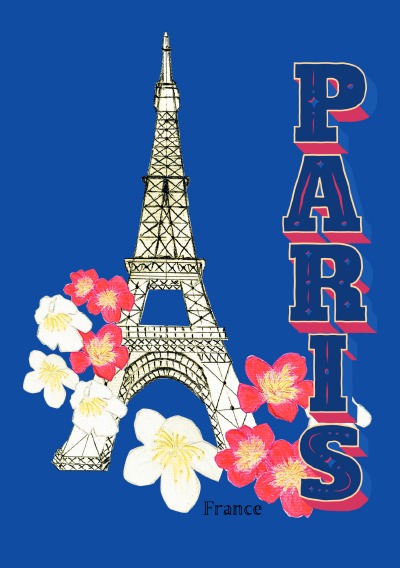 'Notizbuch A5 Paris France Notizheft Liniert Journal mit 55 Motivationssprüchen Tagebuch Reiselogbuch Logbook Geschenk Frankreich'-Cover