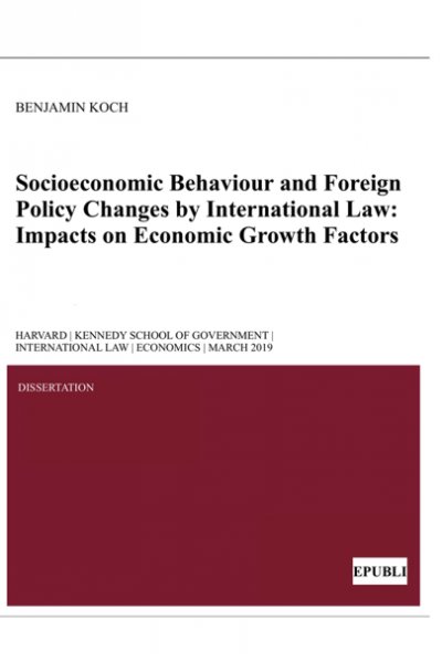 'Cover von Socioeconomic Behaviour and Foreign Policy Changes by International Law'-Cover