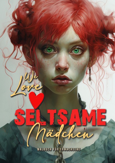 'Cover von We love seltsame Mädchen Malbuch für Erwachsene'-Cover