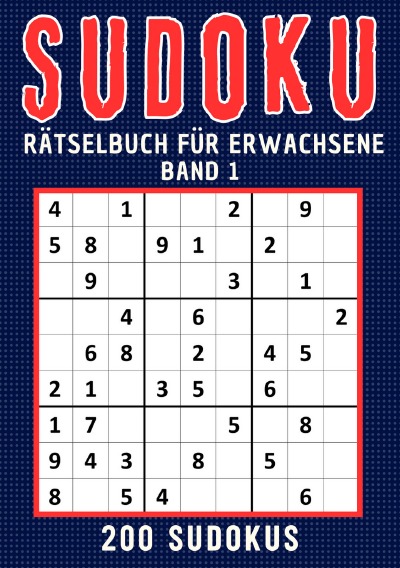 'Sudoku Rätselbuch für erwachsene – Band 1'-Cover
