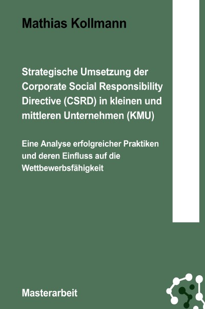 'Cover von Strategische Umsetzung der Corporate Social Responsibility Directive (CSRD) in kleinen und mittleren Unternehmen (KMU)'-Cover