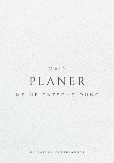 'Cover von Mein Planer meine Entscheidung'-Cover