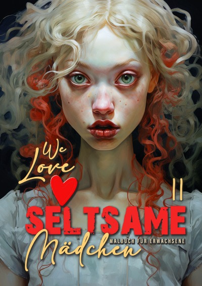 'Cover von We love seltsame Mädchen Malbuch für Erwachsene 2'-Cover