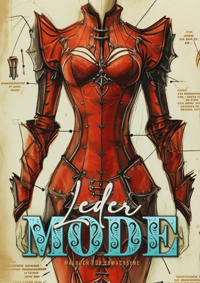 'Cover von Leder Mode Malbuch für Erwachsene'-Cover