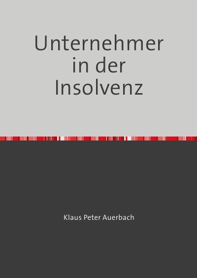 'Cover von Unternehmer  in der Insolvenz'-Cover