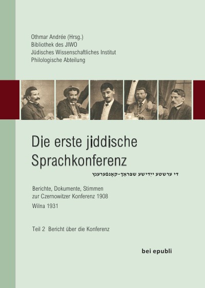 'Cover von Die erste jiddische Sprachkonferenz'-Cover