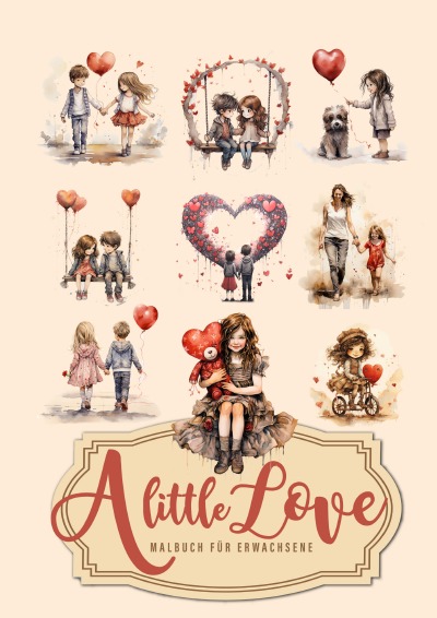 'Cover von A little Love Malbuch für Erwachsene'-Cover