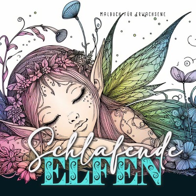 'Cover von Schlafende Elfen Malbuch für Erwachsene'-Cover