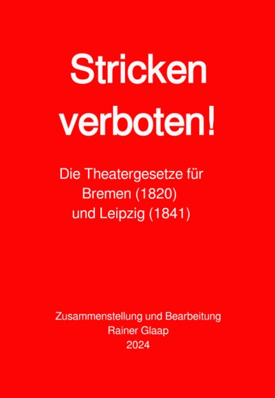 'Cover von Stricken verboten!'-Cover