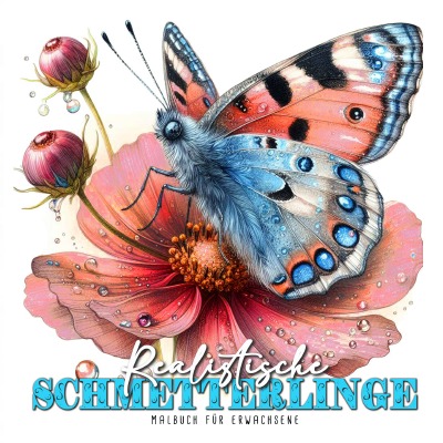'Cover von Realistische Schmetterlinge Malbuch für Erwachsene'-Cover