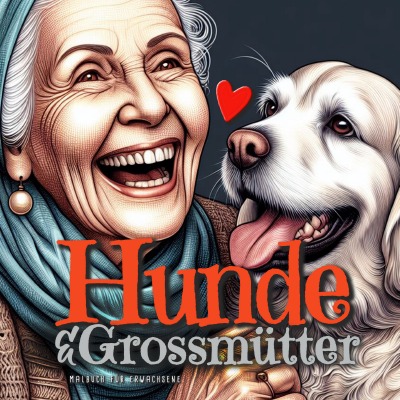 'Cover von Hunde und Grossmütter Malbuch für Erwachsene'-Cover