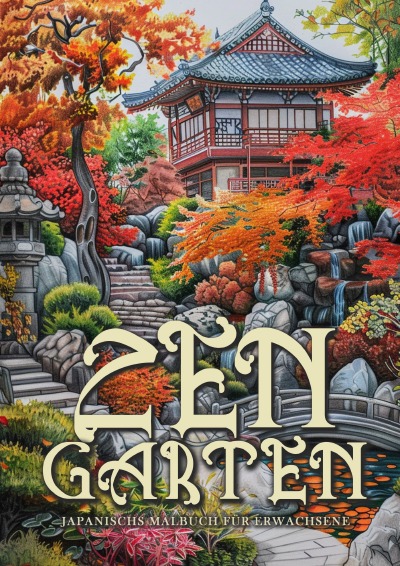 'Cover von Zen Garten Japan Malbuch für Erwachsene'-Cover