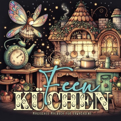 'Cover von Feen Küchen Malbuch für Erwachsene'-Cover