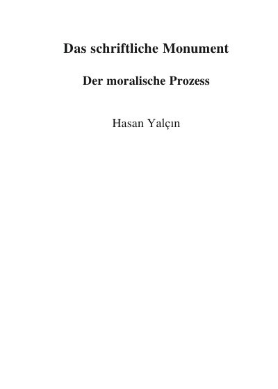 'Cover von Das schriftliche Monument'-Cover