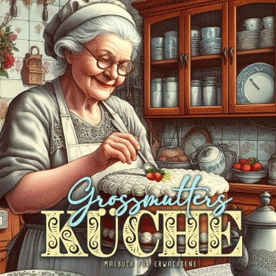'Cover von Grossmutters Küche Malbuch für Erwachsene'-Cover