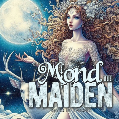 'Cover von Mond Maiden Malbuch für Erwachsene 3'-Cover