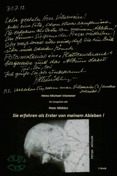 'Cover von Peter Mühlen – Sie erfahren als Erster von meinem Ableben.'-Cover