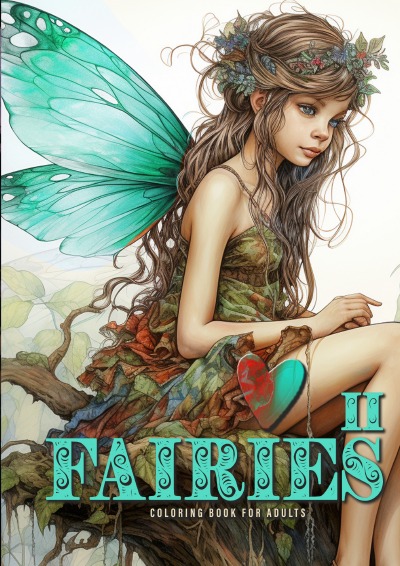 'Cover von Fairies Coloring Book for Adults Vol. 2 Grayscale'-Cover