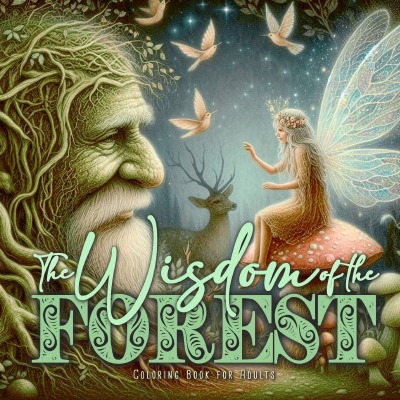 'Cover von The Wisdom of the Forest Coloring Book for Adults'-Cover