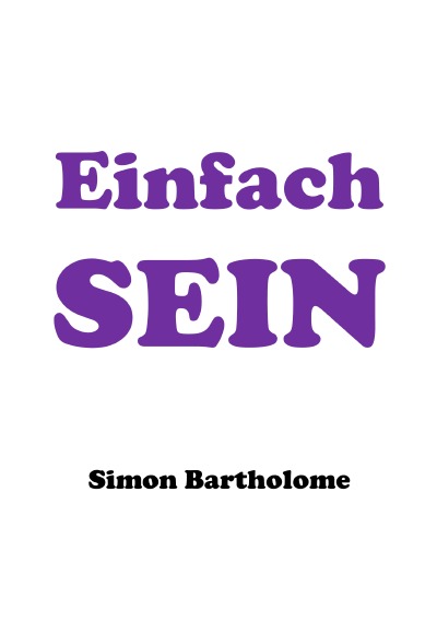 'Cover von Einfach SEIN'-Cover