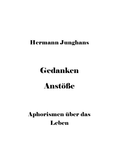 'Cover von Gedanken Anstöße'-Cover