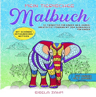 'Cover von Mein tierisches Malbuch'-Cover