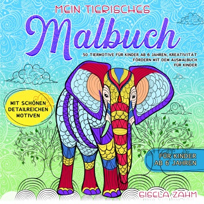 'Cover von Mein tierisches Malbuch'-Cover