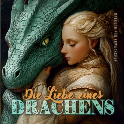 'Cover von Die Liebe eines Drachens Malbuch für Erwachsene'-Cover