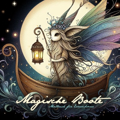 'Cover von Magische Boote Malbuch für Erwachsene'-Cover