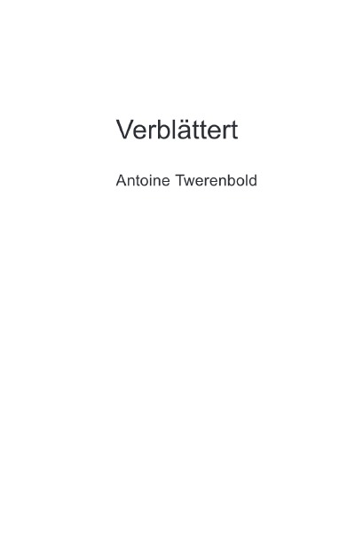 'Cover von Verblättert'-Cover