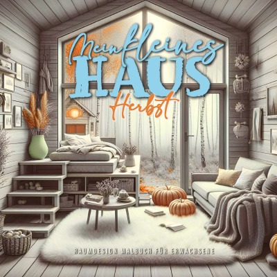 'Cover von Mein kleines Haus Herbst Malbuch für Erwachsene'-Cover