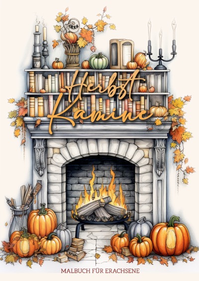 'Cover von Herbst Kamine Malbuch für Erwachsene'-Cover