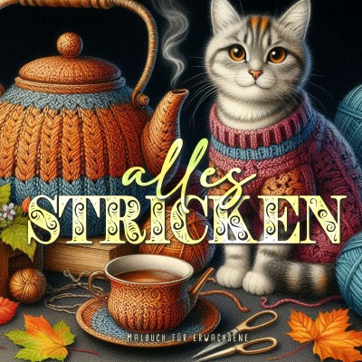 'Cover von Alles stricken Malbuch für Erwachsene'-Cover