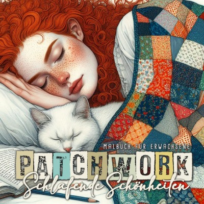 'Cover von Patchwork Schlafende Schönheiten Malbuch für Erwachsene'-Cover