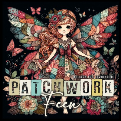 'Cover von Patchwork Feen Malbuch für Erwachsene'-Cover