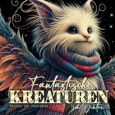 'Cover von Fantastische Kreaturen im Winter Malbuch für Erwachsene'-Cover