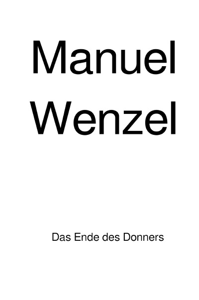 'Cover von Das Ende des Donners'-Cover