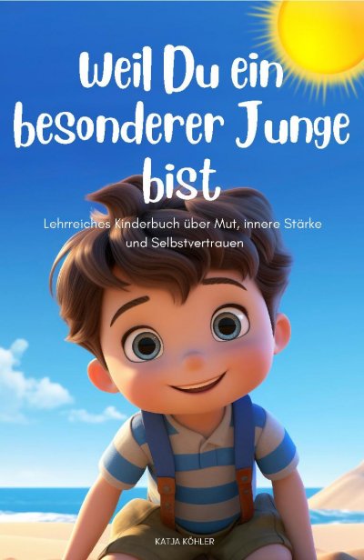 'Cover von Weil Du ein besonderer Junge bist: Lehrreiches Kinderbuch über Mut, innere Stärke und Selbstvertrauen'-Cover
