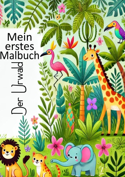 'Cover von Mein Urwald Malbuch'-Cover