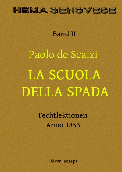 'Cover von Paolo de Scalzi – Scuola della Spada'-Cover