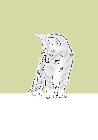 'Cover von Notizheft Katzen grün'-Cover