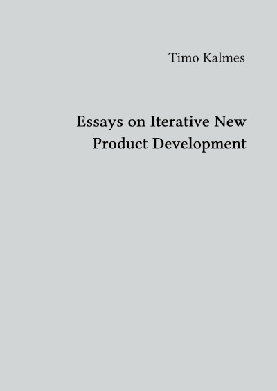 'Cover von Essays on Iterative New Product Development'-Cover