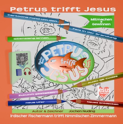 Kreative Bücher Petrus trifft Jesus auch zum Ausmalen Publikation auf ePubli erfolgt Cover A Seite