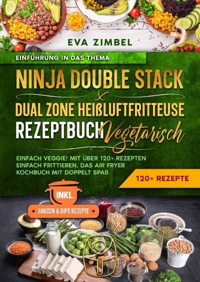 'Cover von Ninja Double Stack & Dual Zone Heißluftfritteuse Rezeptbuch Vegetarisch'-Cover