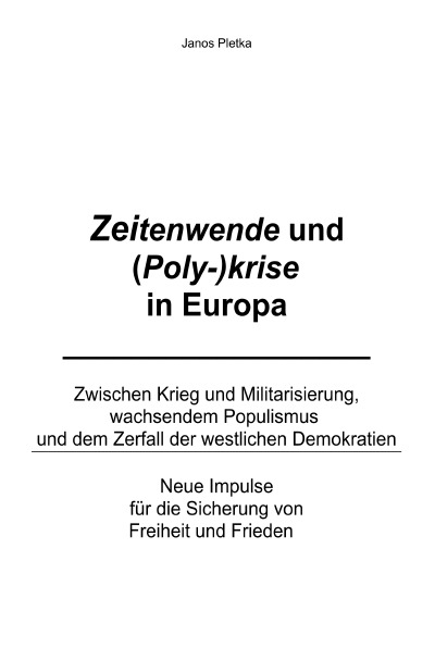 'Cover von Zeitenwende und  (Poly-)Krise in Europa'-Cover